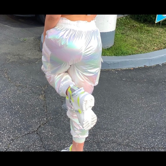 Zara iridescent effect trouser large Nwt - Picture 8 of 8